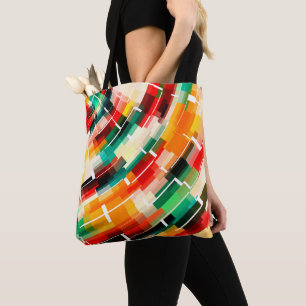 Multicolored Abstract Pattern Tote Bag