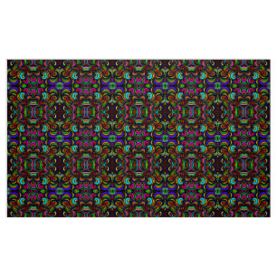 Multicolored abstract patterns fabric