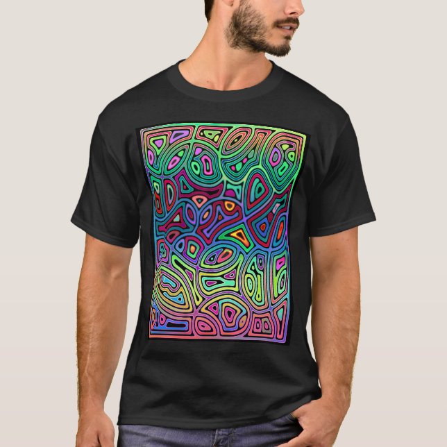 multicolored abstract shapes T-Shirt (Front)