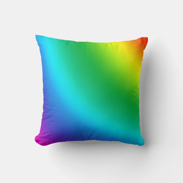 Multicolored and colourful colour splash cushion (Front)