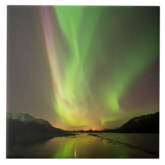 Multicolored Aurora Tile (Front)