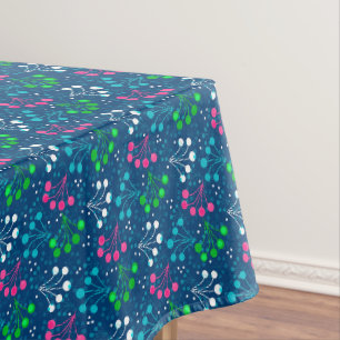 Multicolored berry simple pattern retro sixties tablecloth