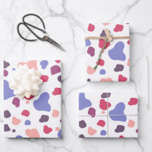 Multicolored Blob Pattern Wrapping Paper Sheet