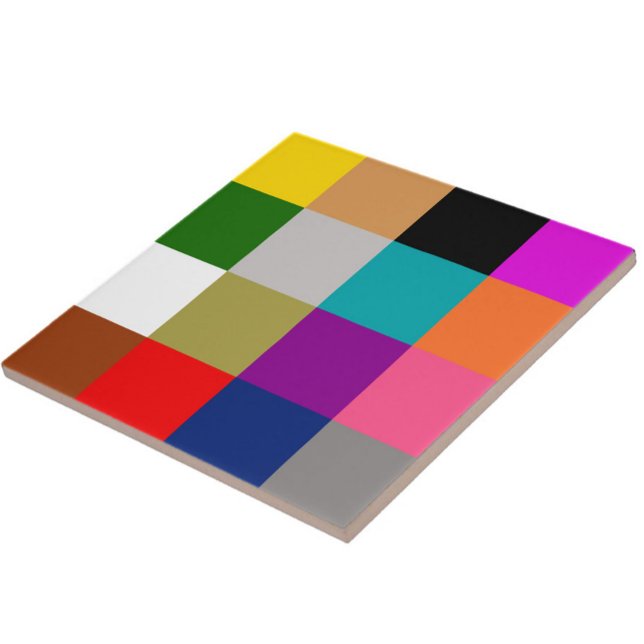 Multicolored Bold Colour Blocks Design  Tile (Creator Uploaded)