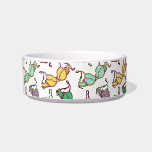 Multicolored Bra Pattern Bowl