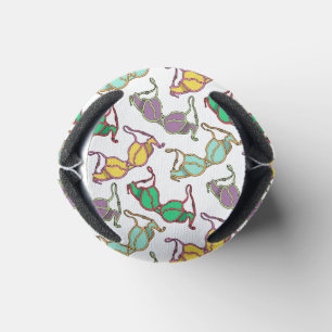 Multicolored Bra Pattern Can Cooler