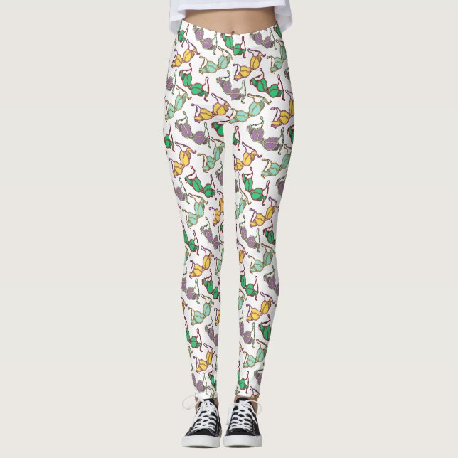 Multicolored Bra Pattern Leggings (Front)