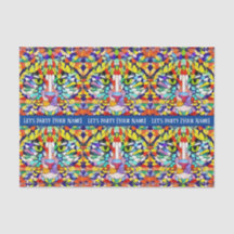 Multicolored Cat Face - Green Eyes - Celebration T