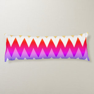 MultiColored Chevron Print Body Pillow