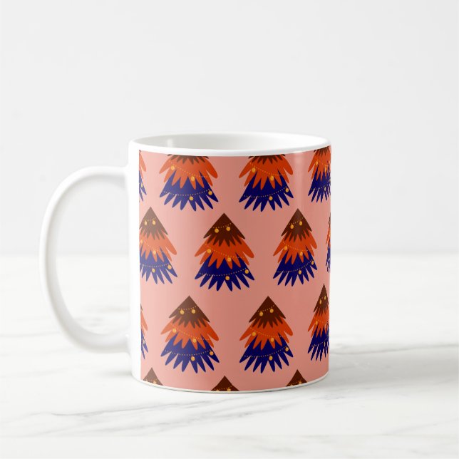 Multicolored Christmas Tree - Coffee Mug (Left)