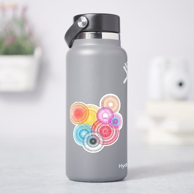 Multicolored circles (HydroFlask)