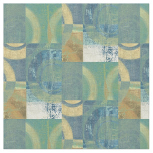 Multicolored Circles & Panels Fabric