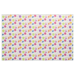 Multicolored Colourful Lollipops Pick Colour Fabric
