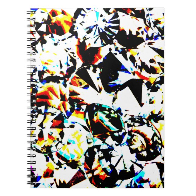 Multicolored Crystal Diamond Spiral Journal (Front)