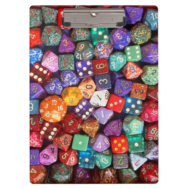 multicolored dice clipboard (Front)