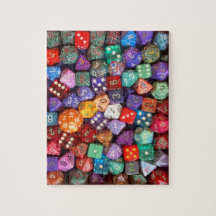 multicolored dice