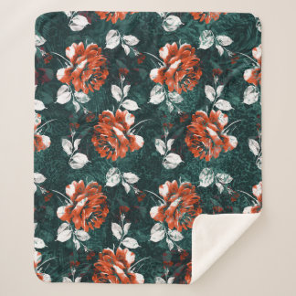 Multicolored Dirty Sub-Batik Texture Sherpa Blanket