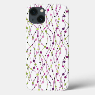Multicolored dot background iPhone 13 case