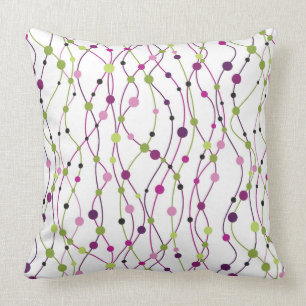 Multicolored dot background cushion