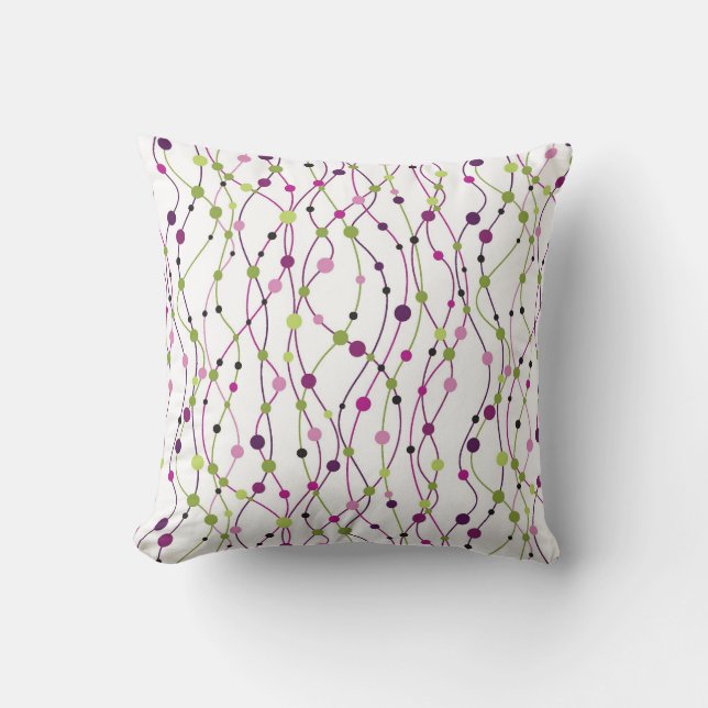 Multicolored dot background cushion (Front)