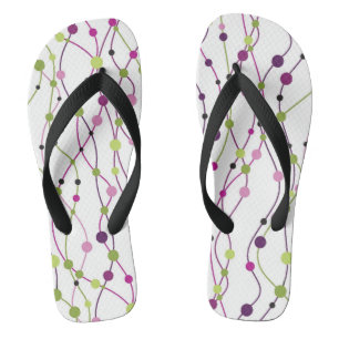 Multicolored dot background jandals