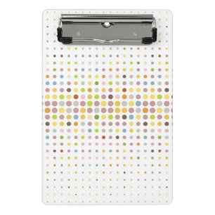 Multicolored dot background mini clipboard