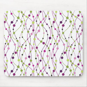 Multicolored dot background mouse pad