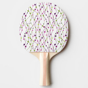 Multicolored dot background ping pong paddle