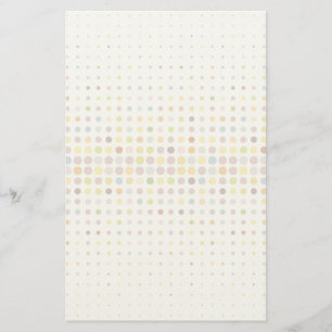 Multicolored dot background stationery