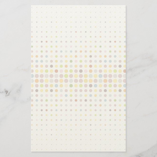 Multicolored dot background stationery (Front)