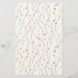 Multicolored dot background stationery