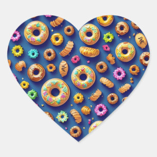 Multicolored Doughnuts Sticker