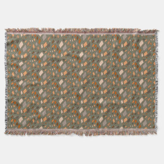 Multicolored Earthy Stones Pattern  Throw Blanket