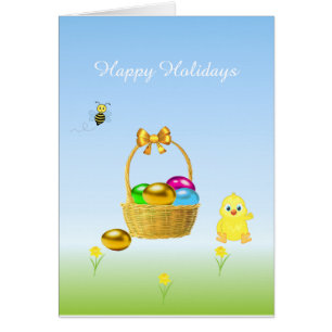 Multicolored Easter Eggs Holidays