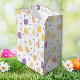 Multicolored Easter Eggs Medium Gift Bag