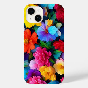 Multicolored Flowers Pattern-75647 Case-Mate iPhone 14 Case