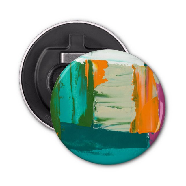 Multicolored Free Expression Painting Bottle Opener (Front)