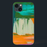 Multicolored Free Expression Painting iPhone 13 Case<br><div class="desc">Jennifer Goldberger created this multicolored free expression painting. Thick paint strokes leaves globs of paint on the work, making it feel like a layered print. Get yours now!</div>