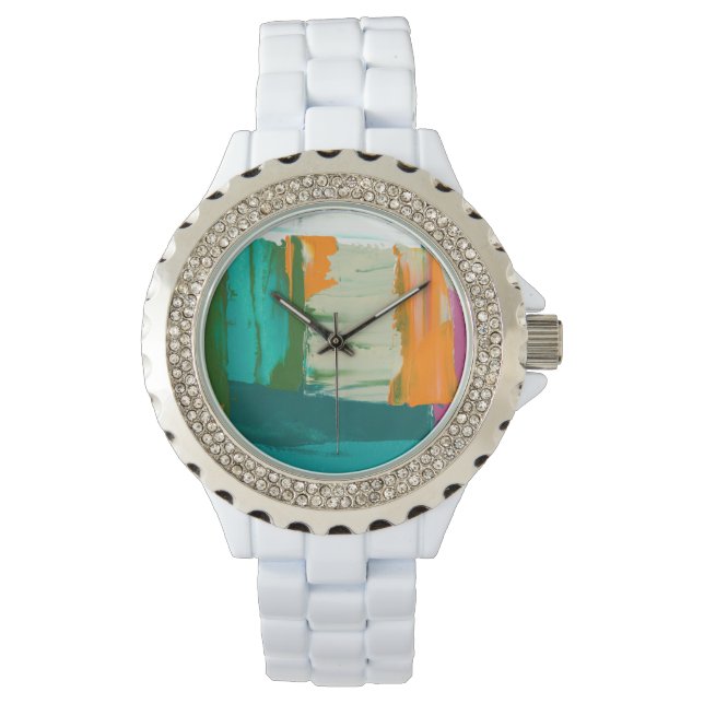 Multicolored Free Expression Painting Watch (Front)
