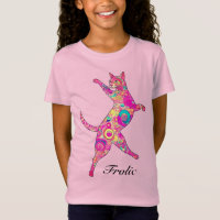 Multicolored Frolicking Cat