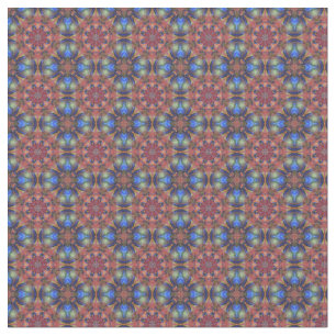 Multıcolored Geo Rainbow Cheque Effect Pattern Fabric