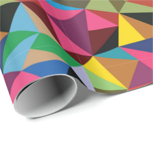 Multicolored Geometric Pattern Wrapping Paper