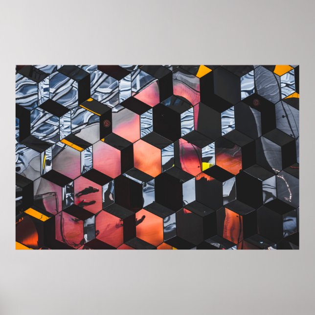 Multicolored golden hour poster (Front)