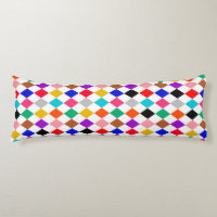 Multicolored Harlequin Diamonds Pattern Design