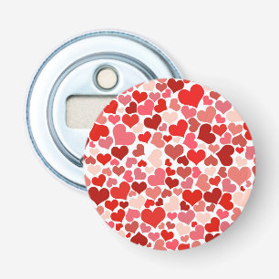 Multicolored Hearts Pattern-20367 Bottle Opener