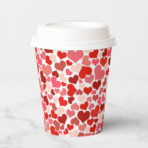 Multicolored Hearts Pattern-20367 Paper Cups