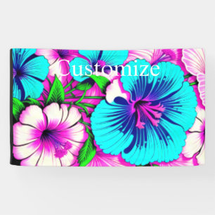Multicolored Hibiscus Flowers Thunder_Cove Banner