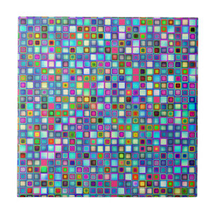 Multicolored 'Kindergarten' Retro Tiles Pattern