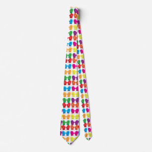 Multicolored Knitted Mittens Thunder_Cove Tie