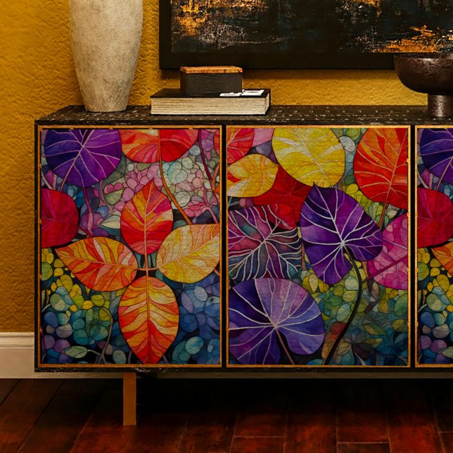 Multicolored Leaves Decoupage Tissue Paper (Creator Uploaded)